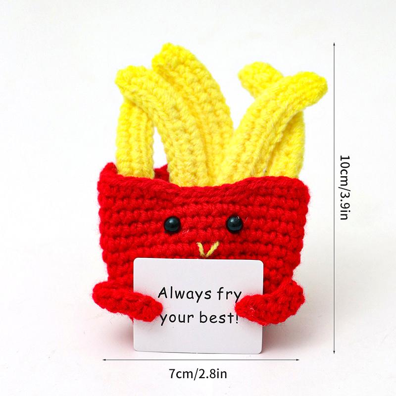 Positive Potato Ornament Desk Accessories Offices Accessories Desktop Decoration Crochet Fruits Vegetables Christmas Gift