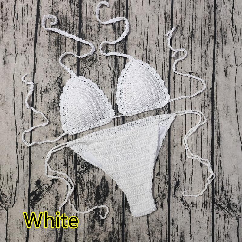 Wish Ebay Hot Item Handmade Crochet Bikini Set Sexy Swimsuit