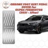 Хромированная накладка на педаль для подставки под ногу для Cupra Formentor (Модельные годы 2021 и более поздние) Крышка для подставки для ног из нержавеющей стали