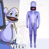 Hide And Yeeps Seek Purple Cosplay Costume Game Jumpsuits Performance Stage