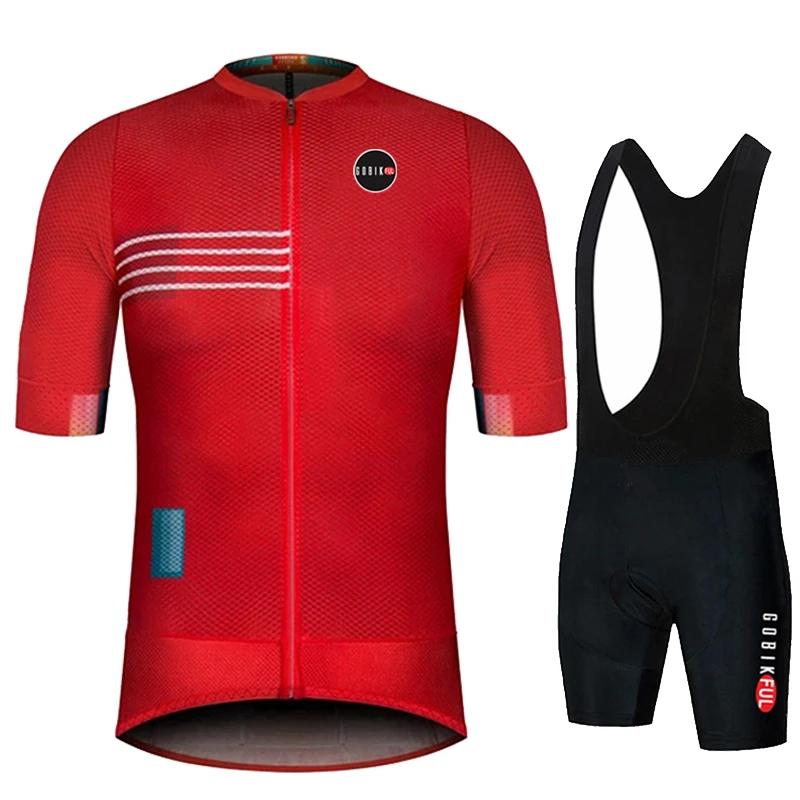 Gobikful  Men Summer Cycling Clothing Road Bike Shirts Suit Bicycle Bib Shorts MTB Ropa Ciclismo Maillot 2026 Summer Breathable Cycling Suit Set
