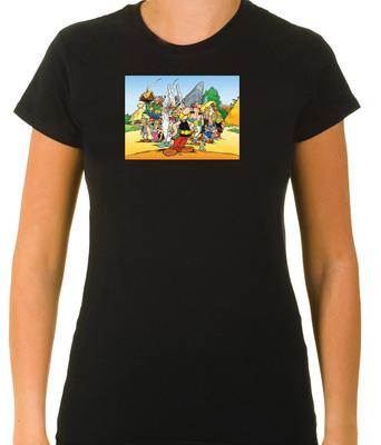 Астерикс и Обеликс Забавные персонажи Футболка с 3/4 рукавом Женская F065