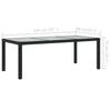 9 piece outdoor dining set with cushions poly rattan black