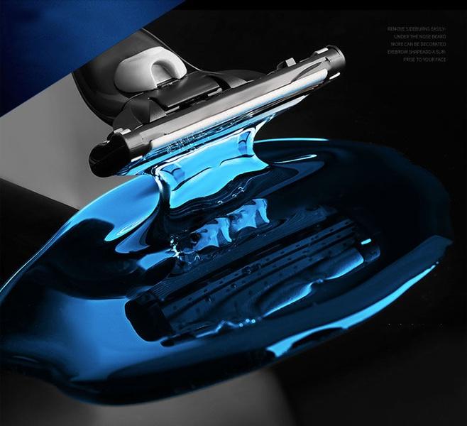 1 держатель + 4 шт., комбинированное лезвие, повышение качества, 3-слойная комбинированная бритва, мужская бритва для удаления волос