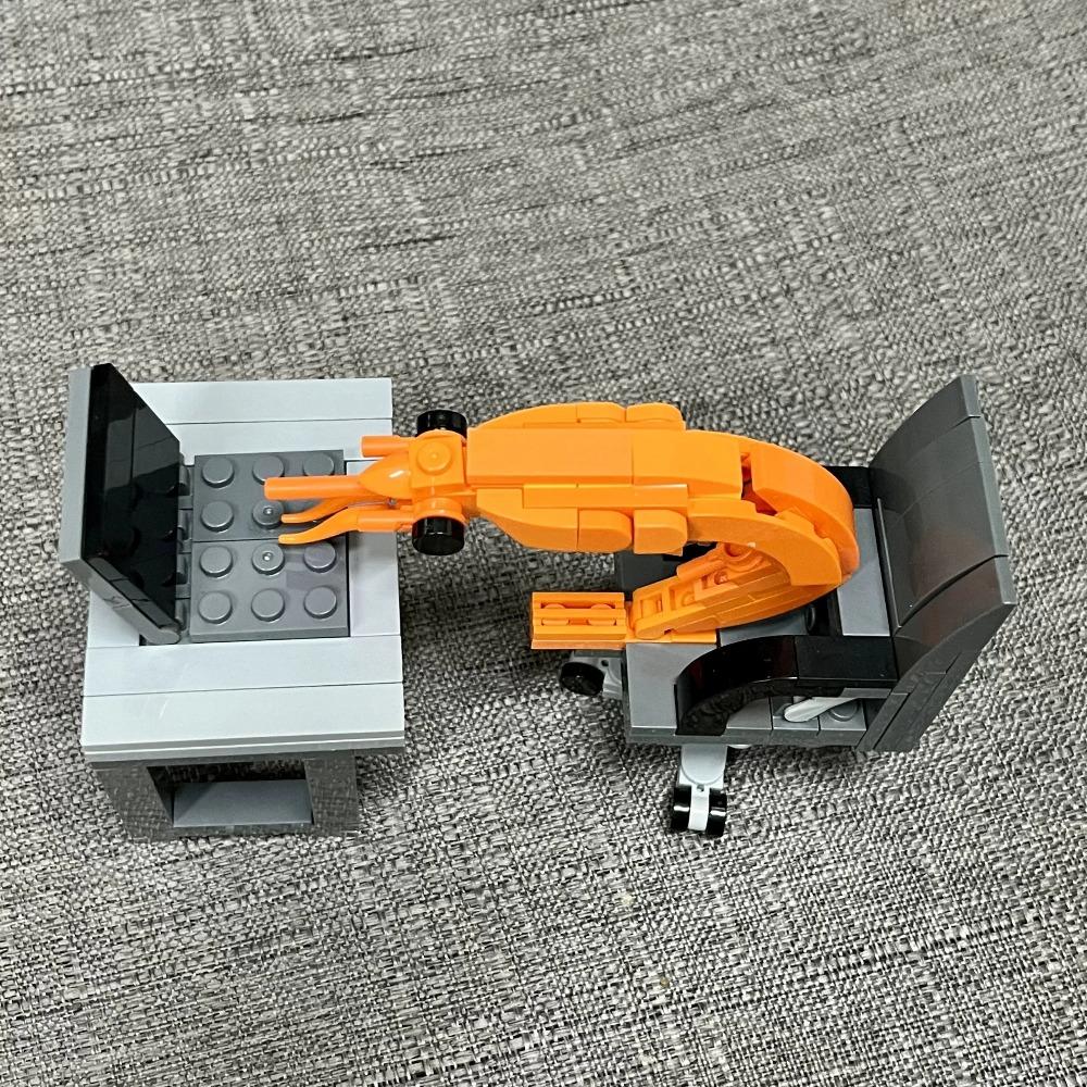 MOC Конструктор фигурки модели креветки, сборка-пазл, случайное смешивание мальчиков и девочек, креативные пародии интернет-знаменитостей