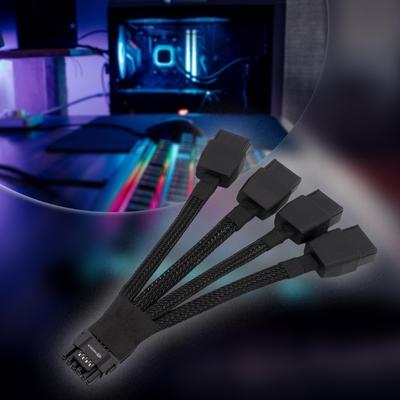 Мощный 600 Вт PCIe 4x 8-контактный female на 16-контактный кабель питания видеокарты 12VHPW для игровых сборок ПК