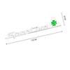 3D Metal SPORTIVA Badge Sticker Side Fender Rear Trunk Emblem Decal High-Quality Automotive Exterior Accessories