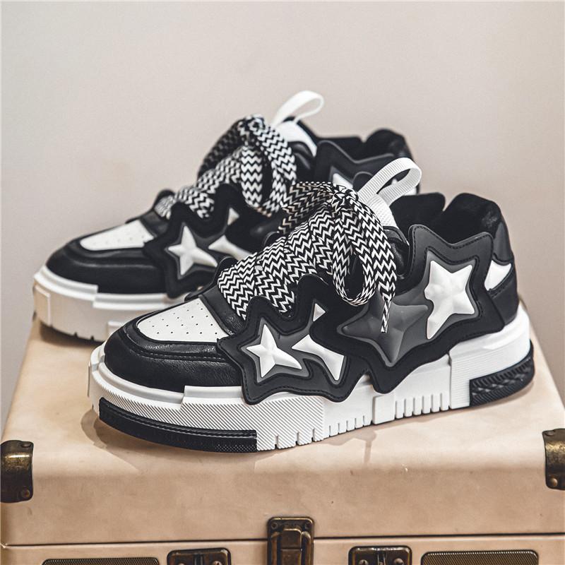 Высококачественная персонализированная обувь знаменитостей, низкая мужская обувь, модные новые толстые подошвы, новая спортивная обувь, увеличивающая рост