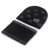 Men and Women's Autumn and Winter Thicken Warm Fleece Lined Knitted Hat and Scarf Set Couple's Fashion All Match Cycling Hat and Beanie Set