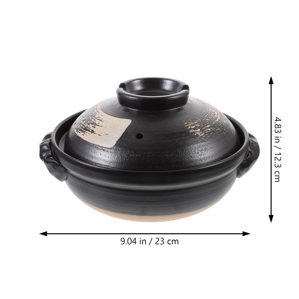 Hot Pot Sukiyaki Pan Ceramic Casserole Frying with Lid Baking Tray Soup Casseroles Ceramics Teapot
