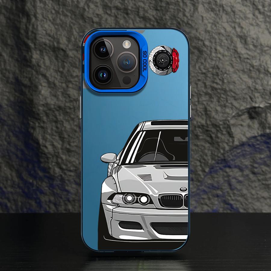 Чехол для телефона для iPhone 11 12 13 Pro Max 17 Air 14 15 16 Plus 16e Мягкий корпус JDM Спортивный автомобиль