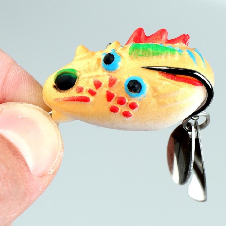 Soft Frogs Baits for Freshwater Fishing 3.5cm Ray Frogs Crankbait Lures PVC Frogs Lures 6 Color Optional