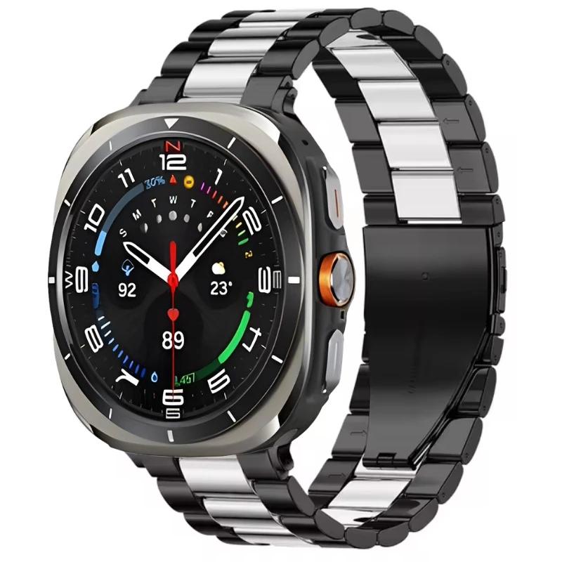 Металлический ремешок для умных часов Samsung Galaxy Watch Ultra 47 мм Браслет из нержавеющей стали для Galaxy Watch Ultra 47 мм Ремешок для часов