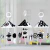 Black and White High Contrast Baby Toys Car Seat Toys for Newborn Hanging Stroller Toy for 0 12 Months Infant Rattle Toys