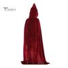 Детский плащ для косплея на Хэллоуин с завязками и капюшоном, свободный, длиной до пола, однотонный, унисекс, сценическое шоу, выступление, ведьмовская накидка