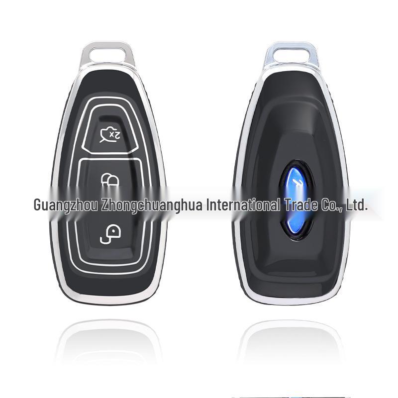 Мягкий чехол для ключа Ford: Mondeo, Fiesta, Ecosport, Focus - Полностью закрывающий защитный чехол