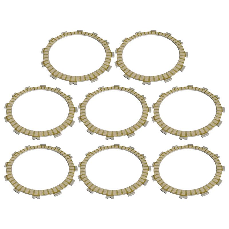8Pc Motorcycle Friction Clutch Disc Plates For Kawasaki VN900 Vulcan 900 06-18 EJ650 W650 00-08 KL650 KLR650 1996-2011
