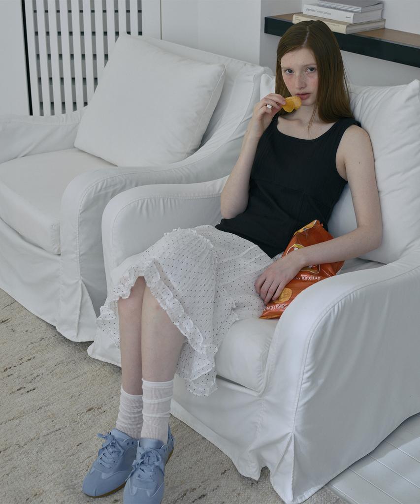 Юбка с воланами в горошек Jucy Judy, многоярусная J1Sk322E