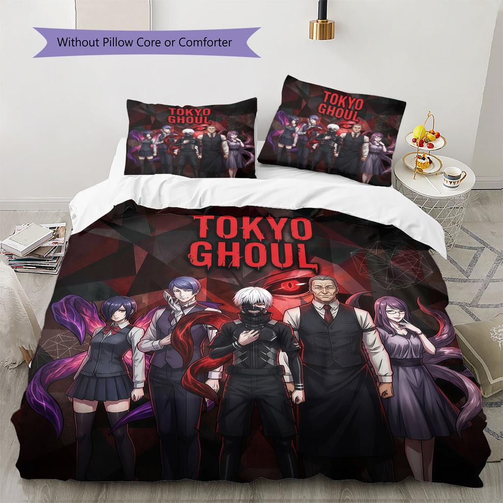 Tokyo Ghoul Постельное белье с пододеяльником, Комплект постельного белья для детской кровати, Очень большой размер, Праздничный подарок, Доступны различные размеры -HE249
