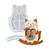 WTEMPO Animal Photo Frame Dropper Mold DIY Creative Cat and Dog Seesaw Splicing Frame Ornament Silicone Mold