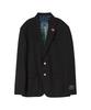 BEYOND CLOSET Normantic Hidden Lining Silk Blazer Jacket Black