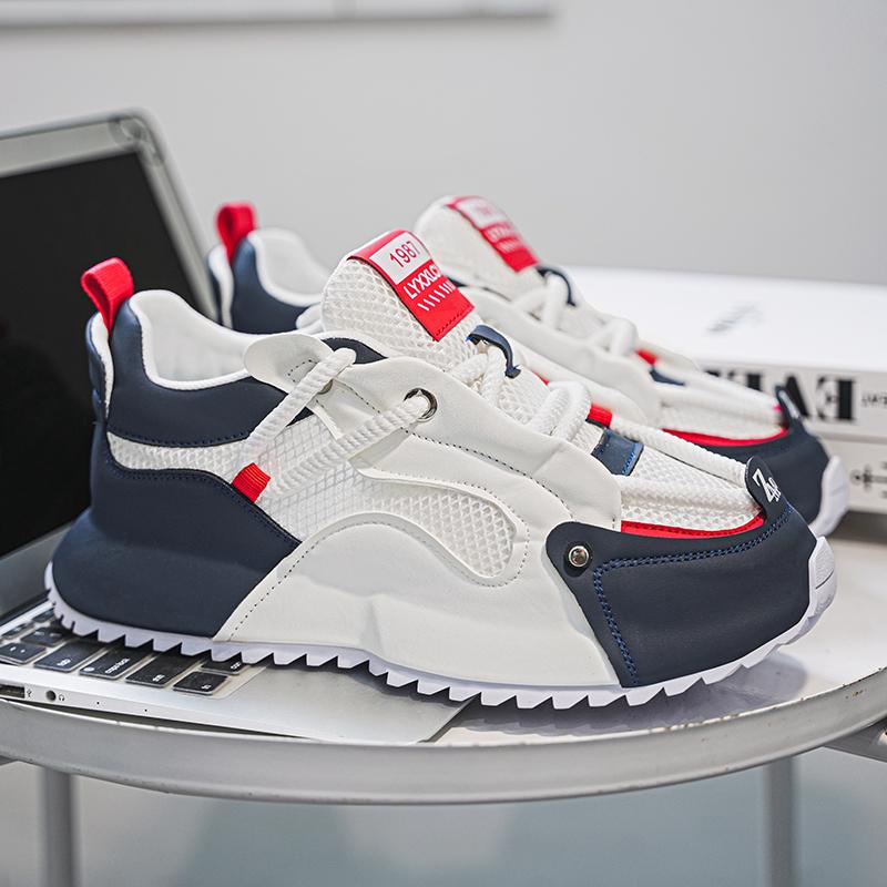 Модные мокасины Спортивная и досуговая повседневная обувь Обувь для мужчин Повседневные кроссовки Толстые мужские кроссовки Износостойкие Проветриваемые Новые