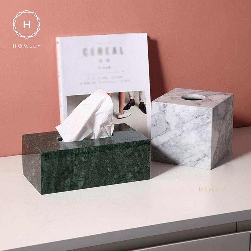 HOMLLY Marbi 100% Натуральный Мраморный Держатель для Коробок с Салфетками