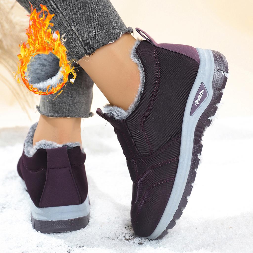 Women's Winter Boots Plush Lined Thick Sole Warm Comfortable Shoes