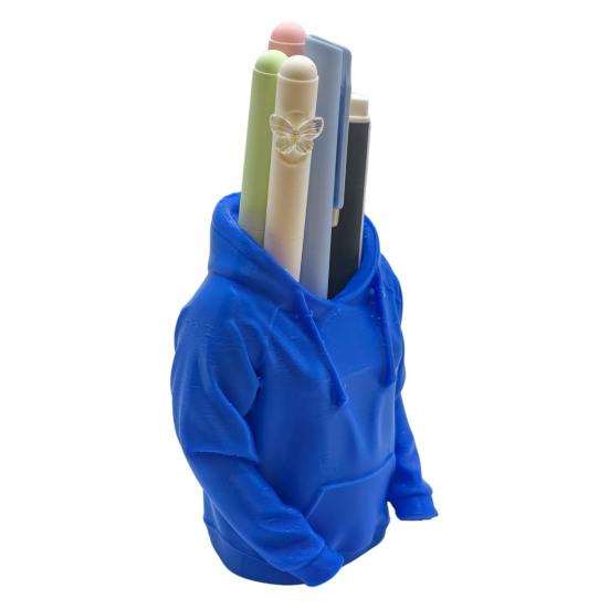 Креативный держатель для ручек Уникальный дизайн толстовки 3D-печатный настольный органайзер для ручек, карандашей, линеек, ножниц Просторное настольное хранение Офис, Школа