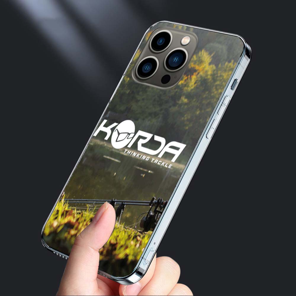 Korda Fishing Tackle Phone Case For Apple Iphone 16E Capa 15+ 14 Plus 17 Air 16 Pro Max 12 Pro Cute 13 Mini Cover Shell TPU Cove
