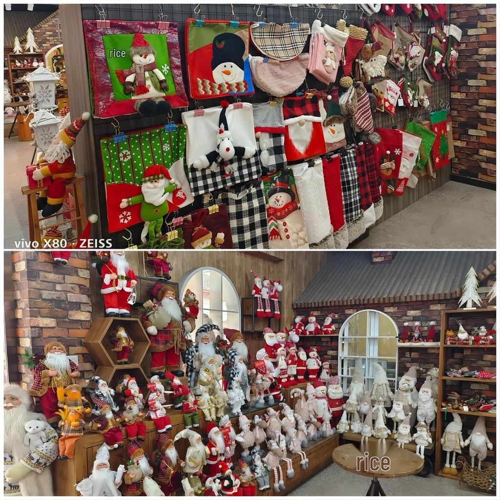 12-Inch White-Bearded Santa Claus Tabletop Christmas Decoration Ornament