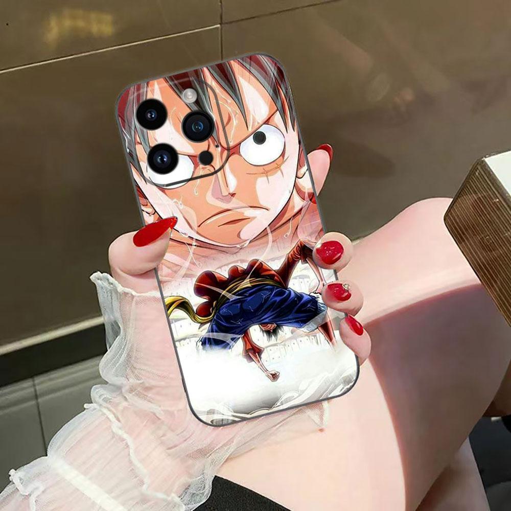 Чехол для телефона One Piece Monkey D Luffy Nina для iphone Apple 17 AIR 16E 16 15 14 13 12 11 Pro XR Max 8 7 Plus TPU Чехол Funda