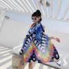 90x180cm Bikini Large Shawl Bohemian Flower Hijab Shawl New Hijab Scarf  Summer