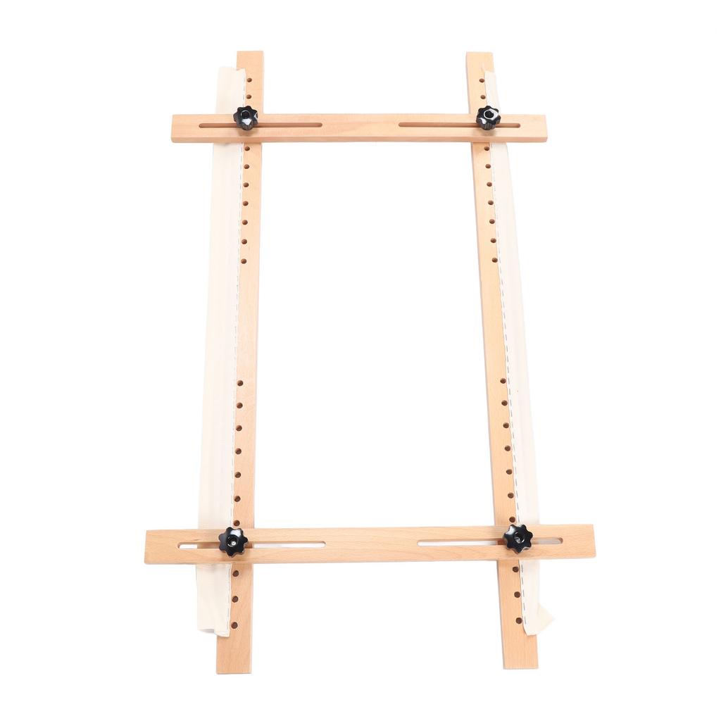 Wooden Embroidery Frame Rectangle Adjustable for Display 60x100cm Craft Sewing Accessory