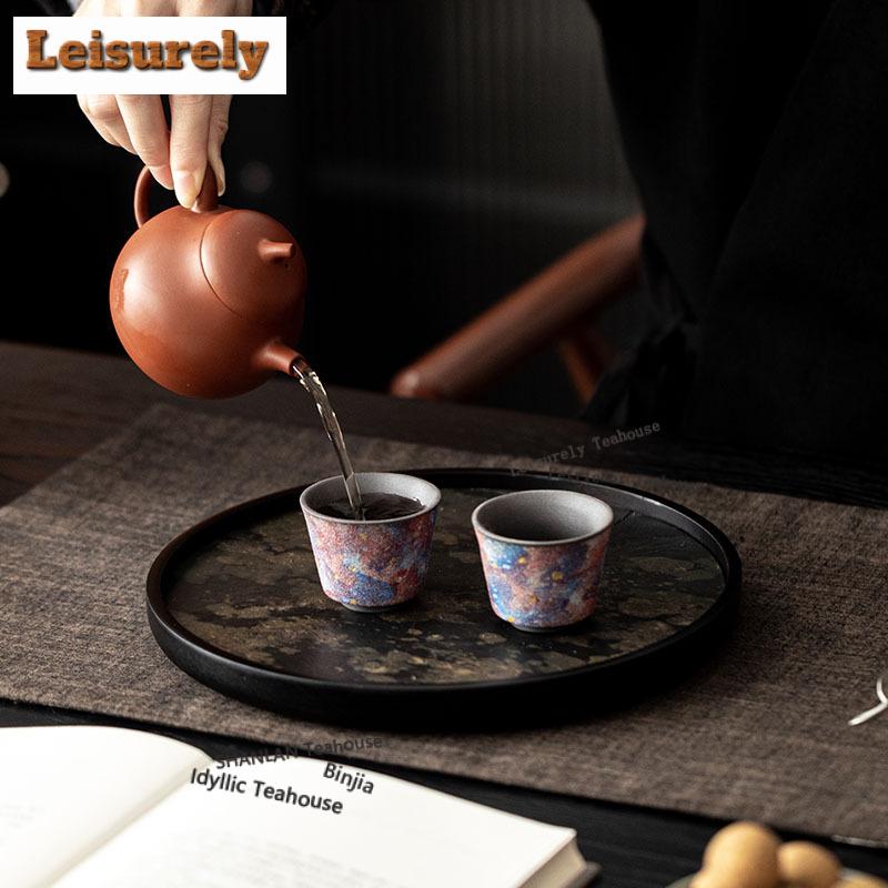 Поднос для чая из каменной панели, поднос для десертов и конфет, доска для хранения кофе, подставка для чайника, блюда для сервировки, аксессуары для китайского чайного набора, принадлежности