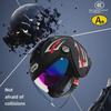 Зимний мотоциклетный шлем с аккумулятором и электрическими линзами, сертифицированный 3C, для мужчин и женщин - защита от холода и тепло