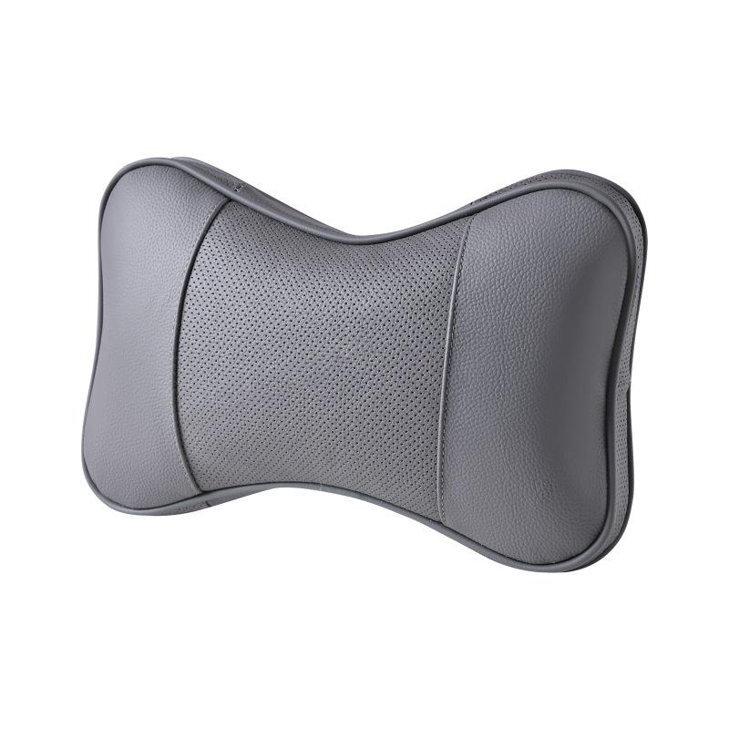 Customizable Genuine Leather Car Seat Neck and Backrest Pillow