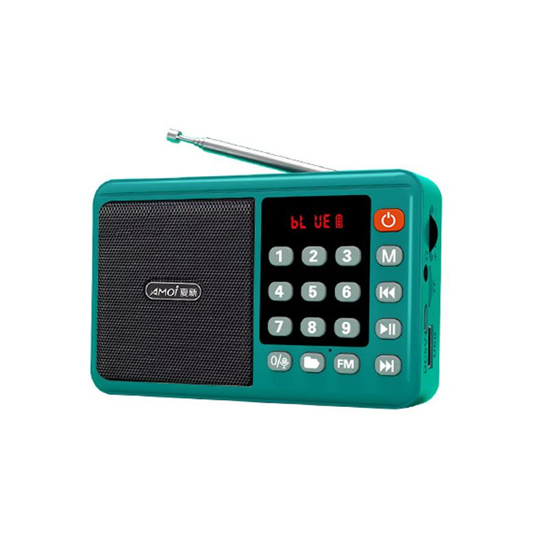 Мини портативное FM-радио со светодиодным дисплеем, цифровой радиоприемник, беспроводной Bluetooth-динамик, проигрыватель музыки с USB/TF-карты, поддержка записи