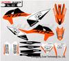 Совместимые наклейки для 19-22 KTM SX250F EXC, Kaixi Hengjian, Bosuer X6, Внедорожные мотоциклы Mingfu