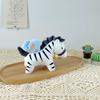 Мультяшная кукла зебра, кукла с веревочкой, плюшевая игрушка, тряпичная кукла, брелок, подвеска для сумки, подарок
