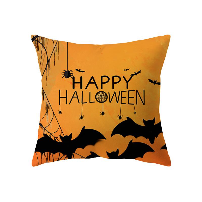 Pumpkin Halloween Theme Pillow Cover Sofa Cushion Cover Holiday Gift Party Decoration Home Decor