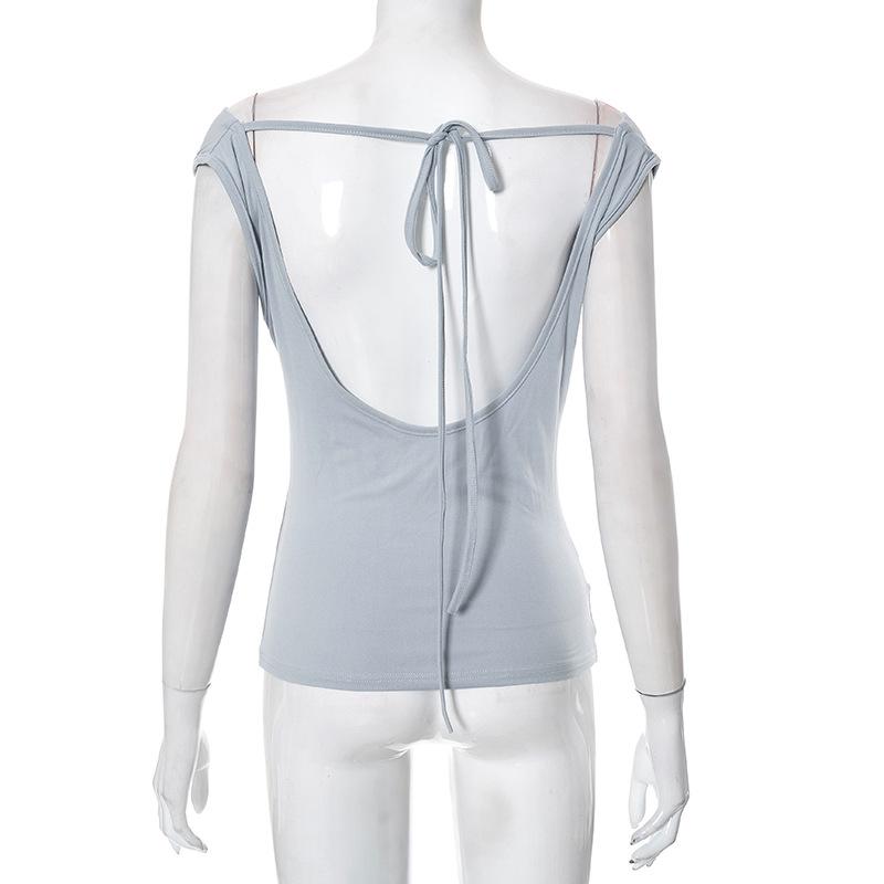 YYFS Женские модные повседневные летние весенние однотонные блузки и рубашки с v-образным вырезом и короткими рукавами с принтом