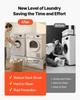 Laundry Pedestal, 290 mm Height, Washer and Dryer Pedestals with Drawer, 150 kg Weight Load Capacity, Non-Slip Feet, Heavy-duty Steel Washing Machine