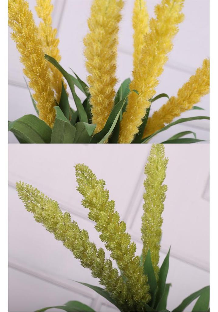 Decorative Faux Corn Stalks with Millet & Wheat Ears for Hotel or Photography Display