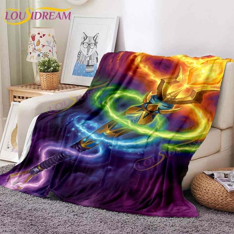 Одеяла World of Warcraft, классические игровые одеяла, одеяла с художественным принтом, фланелевые одеяла для кровати, дивана, вечеринки, детский подарок для взрослых