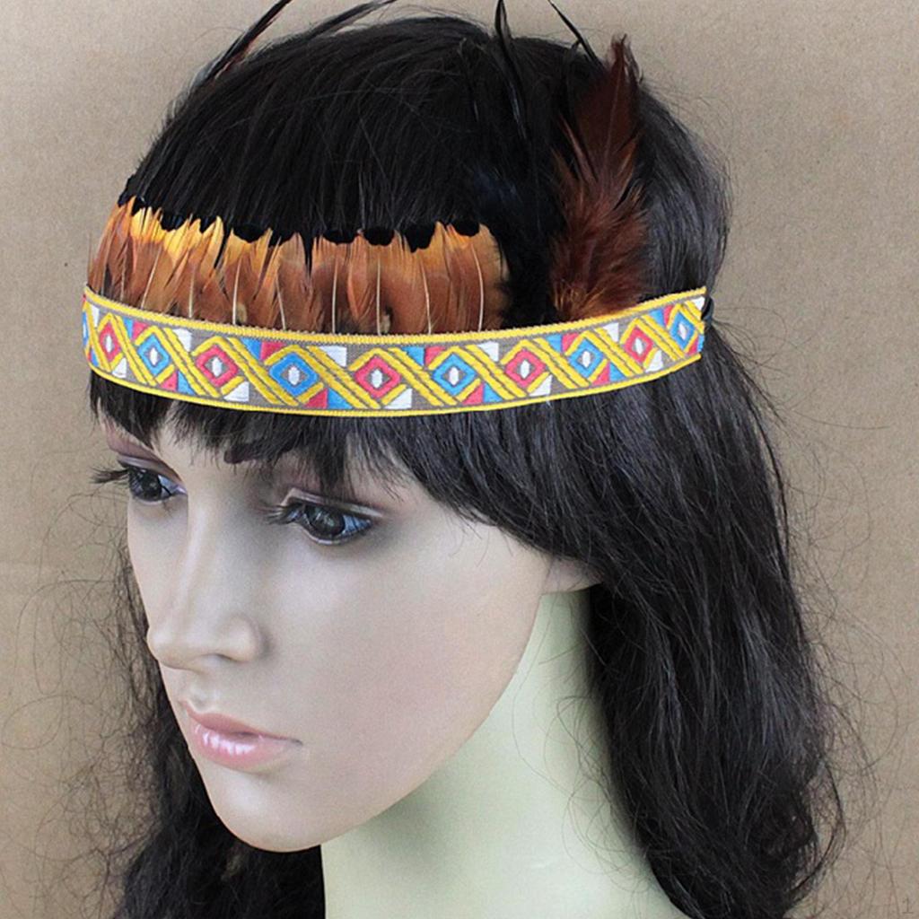 Головной убор с перьями, шляпа американского вождя индейцев, головной убор, повязка на голову для маскарада, Дня благодарения