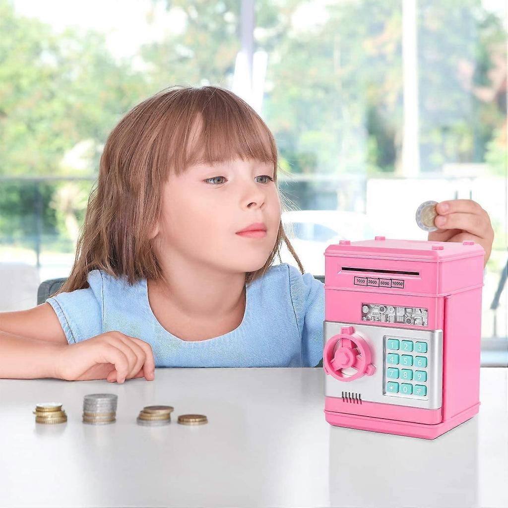 Children's Electronic Piggy Bank Cash Coins Cartoon ATM Cash Cabinet Kids Great Gifts for Kids with