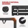 RED WOLF License Plate Bracket Holder With Stainless Steel Plate Frame Kit, Front Bumper Universal Fit Vehicles Truck Mount Holder Adapter Tag Lock