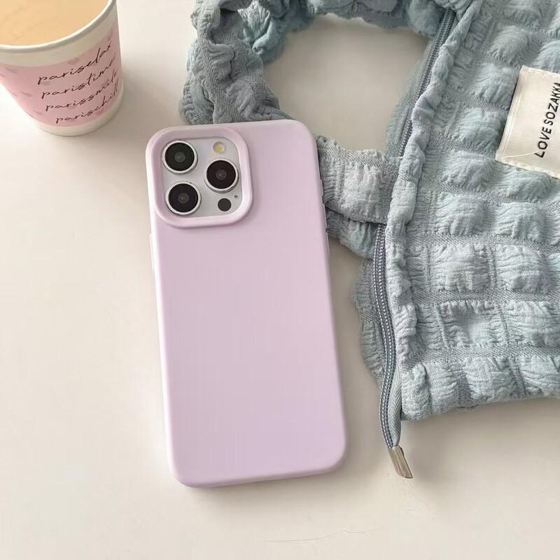 Slim TPU Phone Case IPhone 12 To 17 Series Shockproof Soft Cover In Solid Colors Minimalist Design Daily Use