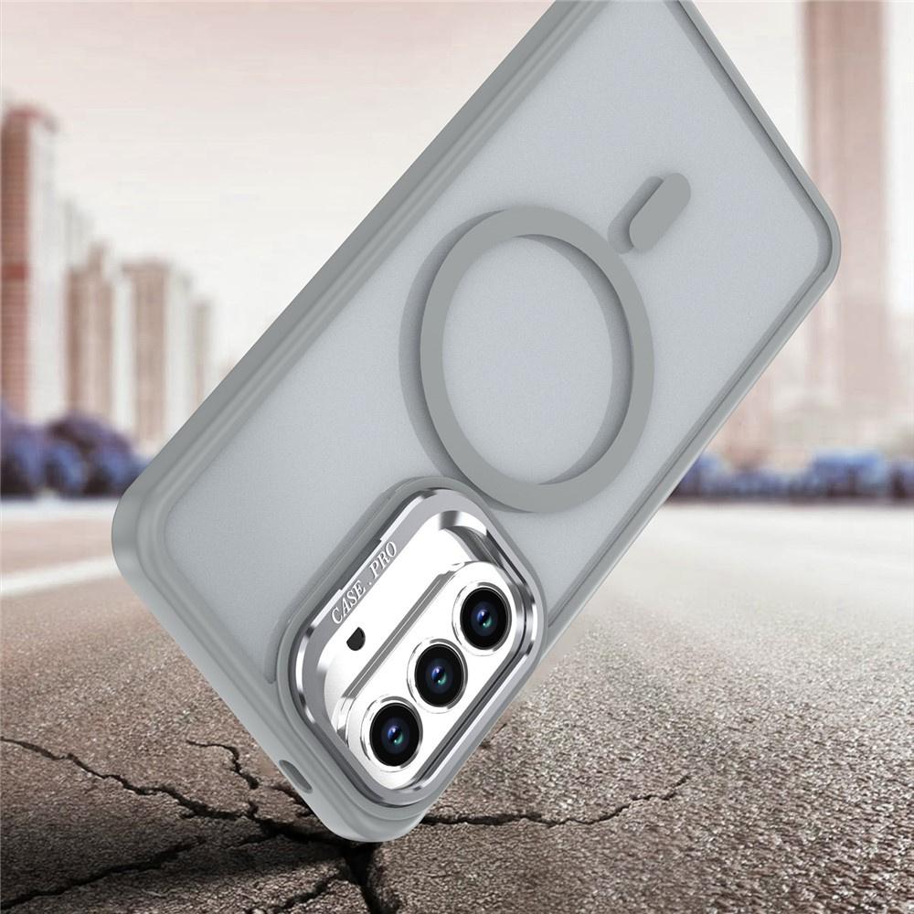 Samsung Galaxy A37 5G Skin-touch Case with Stand, MagSafe-Ready, Gray